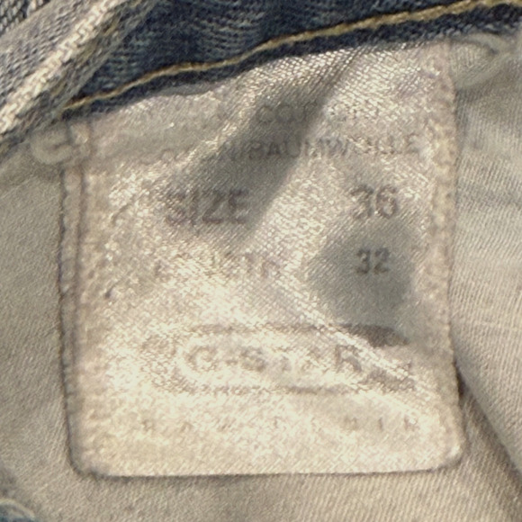 G-STAR Jeans Double Knee Mens 36x30 Elwood Heritage Baggy Fading Embroidered - Picture 7 of 10